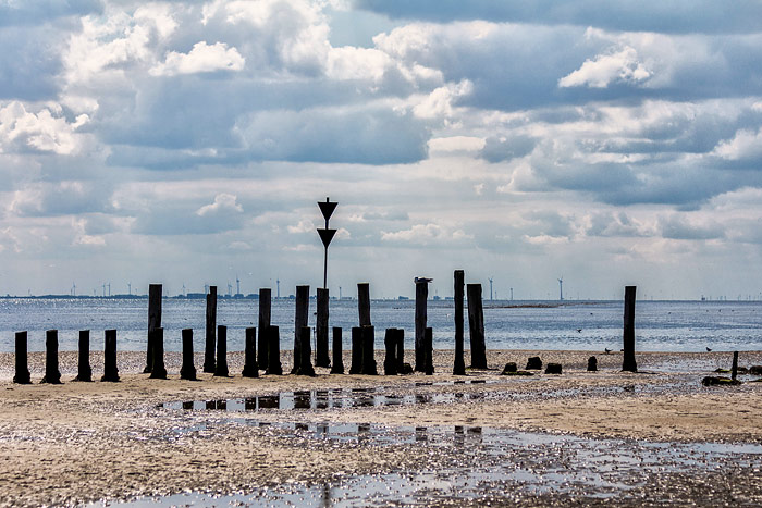 Pfähle im Osten der Insel