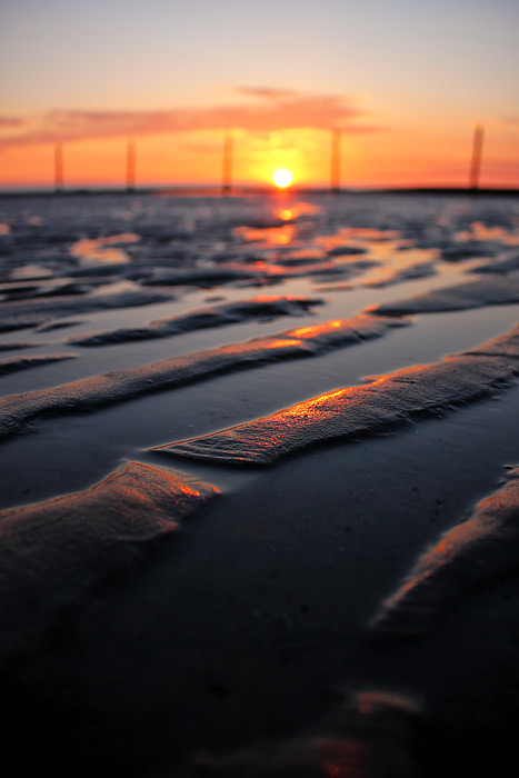 Sandrippel im Morgenlicht