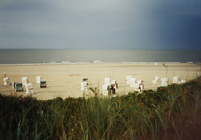 Hauptstrand nach dem Regen