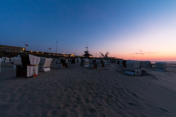 Dämmerung am Strand