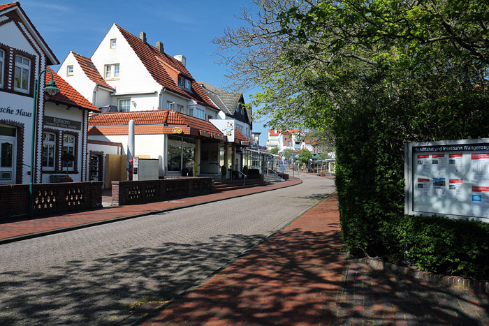 Zedeliusstraße auf Höhe des Rosengartens
