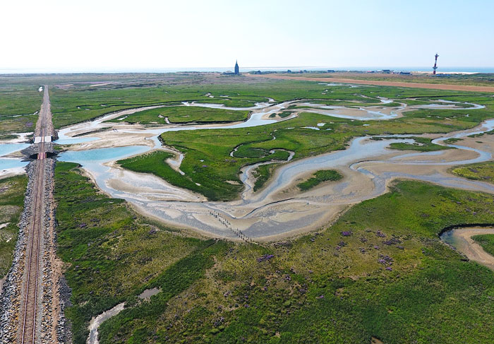 Priele der Lagune im Westaußengroden