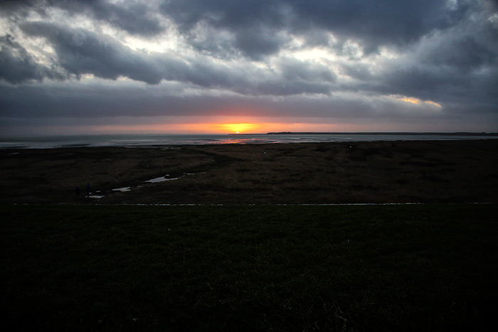 Sonnenuntergang überm Watt