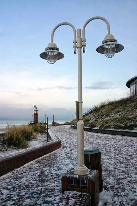Straßenlaterne auf der Promenade