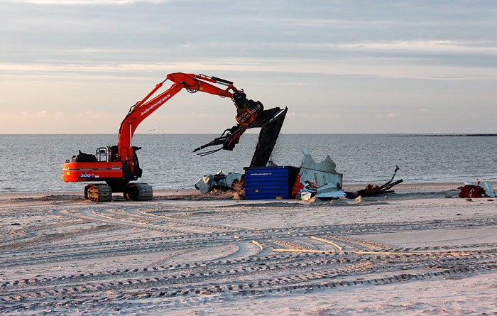 Bagger am Harle Hörn