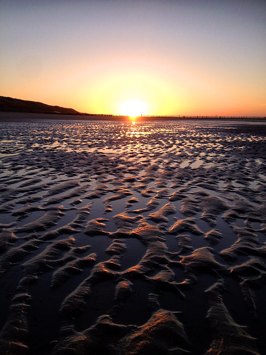 Sandrippel bei Niedrigwasser