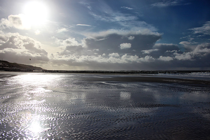 Wolken über dem Strand