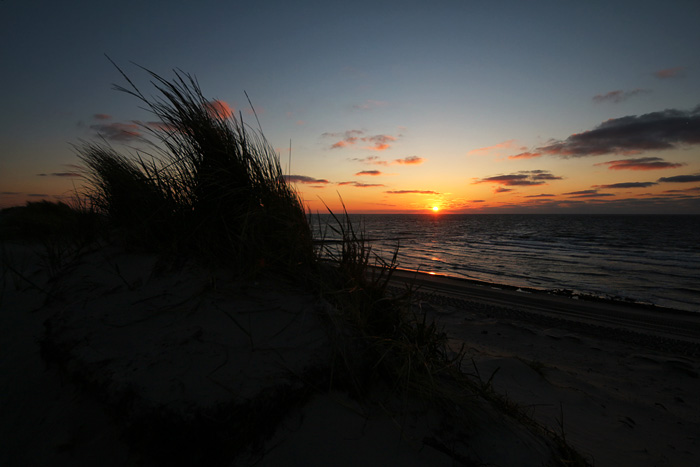 Sonnenuntergang über dem Meer