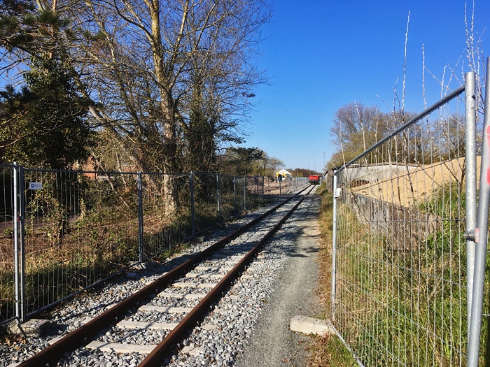 Bahngleise an der Siedlerstraße