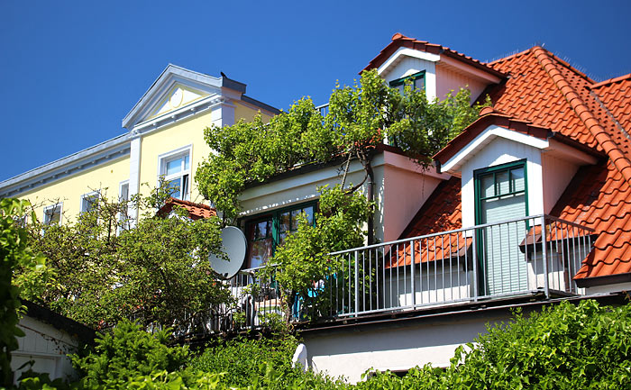Dachterrasse im Dorf