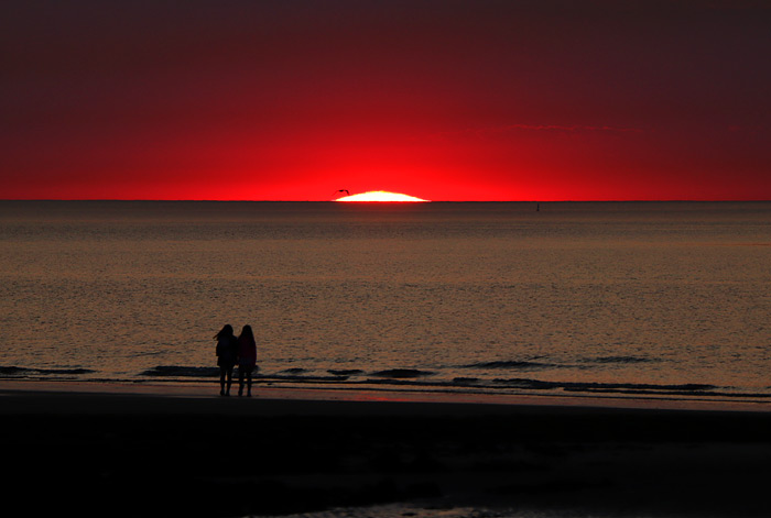 Sonnenuntergang am Strand