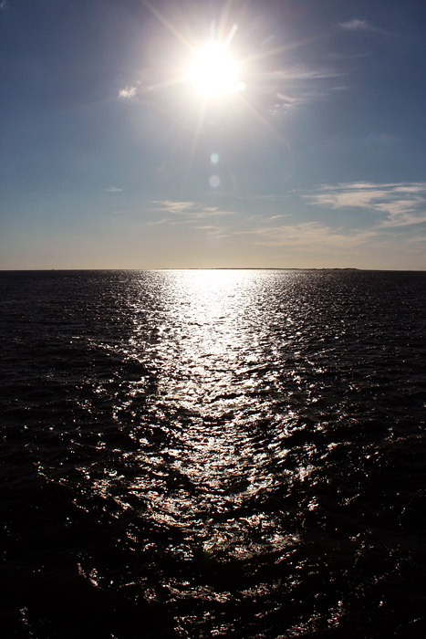 Ausblick während der Überfahrt