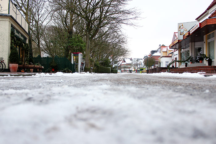 Schneedecke in der Zedeliusstraße