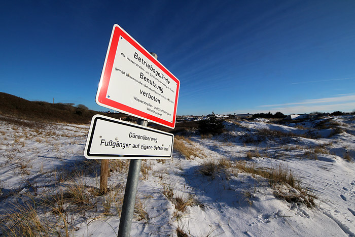 WSA-Schild an der Überwegung