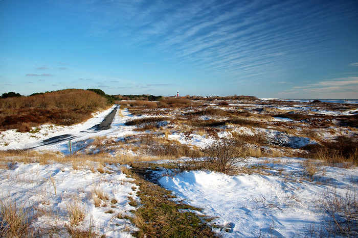 Straße zum Westen und Heidedünen
