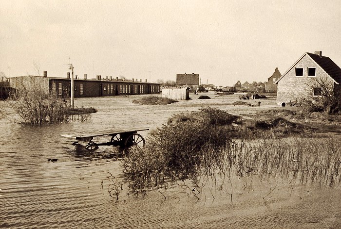 Sturmflut 1962. Siedlerstraße