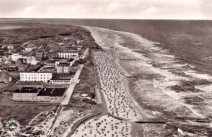Luftbild vom Hauptstrand