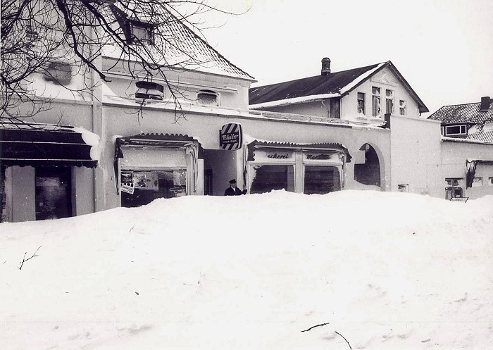 Eingeschneite Fleischerei Drees