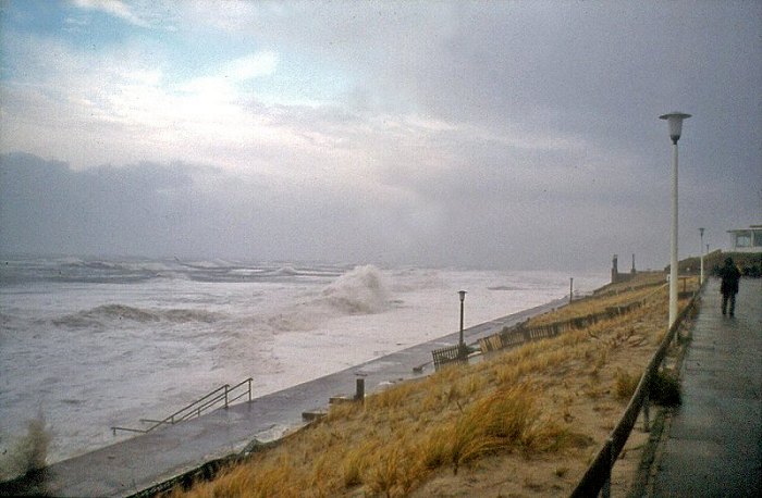 Sturmflut 1976. Blick nach Nordosten