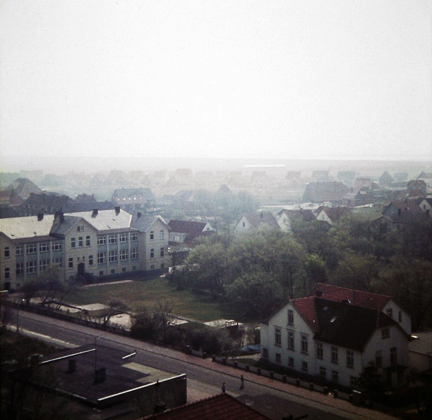 Charlottenstraße vom Kran gesehen