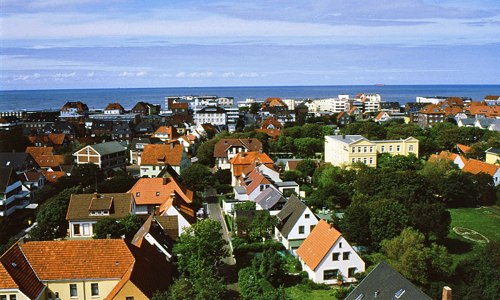Blick über das Inseldorf