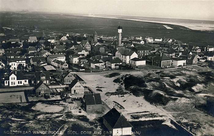 Südliches Dorf aus der Vogelschau