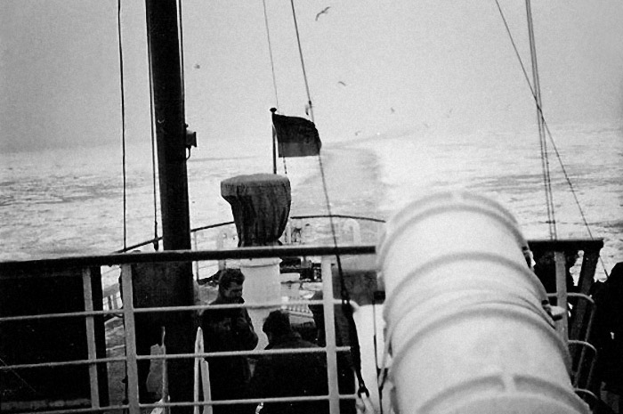 Auf Eisfahrt in der Nordsee