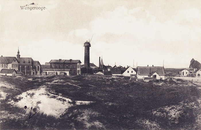 Dorf aus den Osterd&uuml;nen gesehen