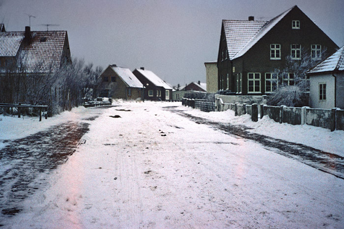 Verschneite Kapitän-Wittenberg-Straße