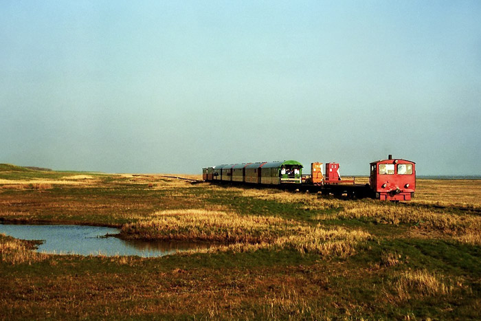 Lok 329 503-7 mit Personenzug