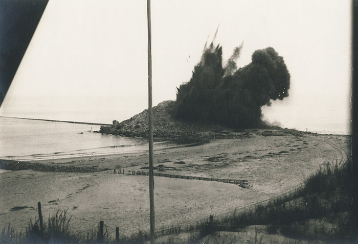 Westturm, Momentaufnahme während der 2. Sprengung