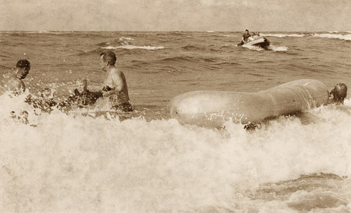 Rettungsaktion am Strand