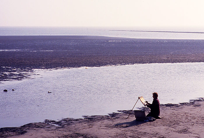 Maler am Weststrand