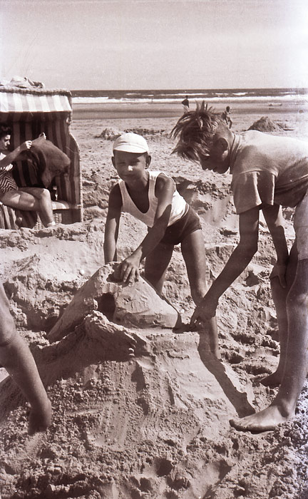 Burgenbau am Strand
