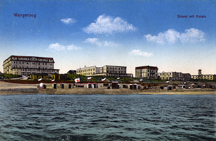 Strand mit Hotels