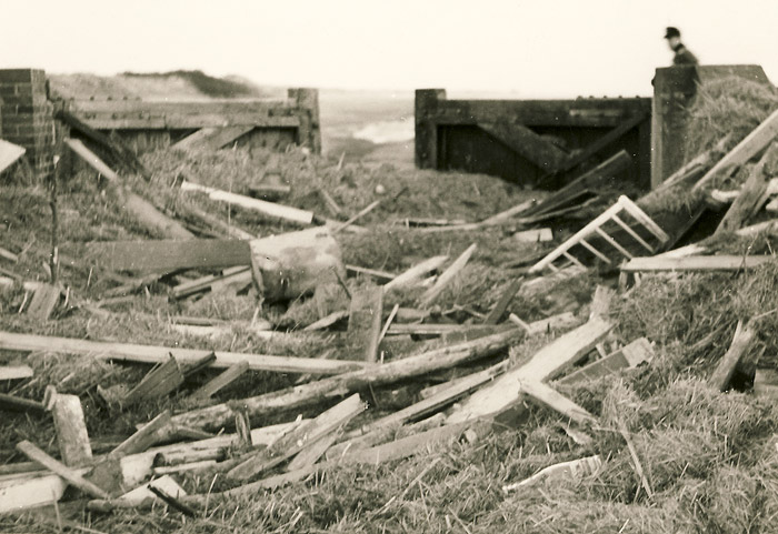 Sturmflut 1962. Deichtor Neudeich
