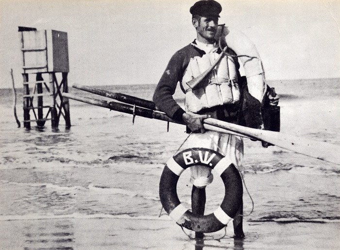 Willi Maaß am Badefeld