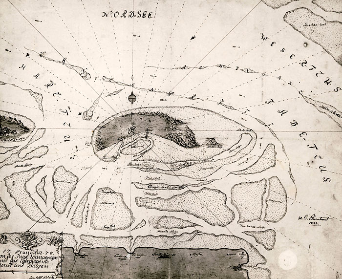Grundriß von der Insel Wangeroge