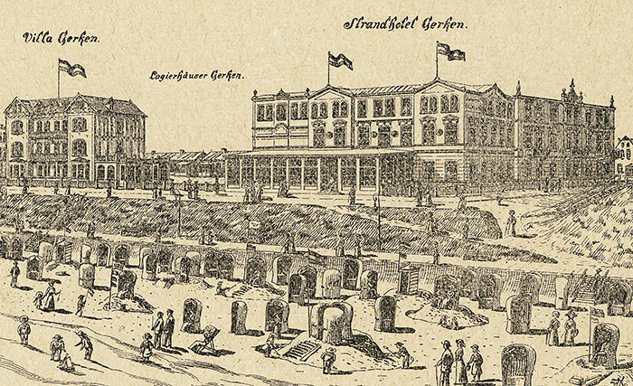 Strandhotel Gerken mit Villa und Logierhäusern