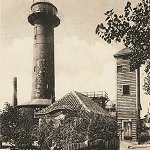 Leuchtturm mit Spritzenh&auml;uschen und Schlauchturm