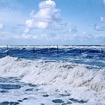 Brandung im Badefeld